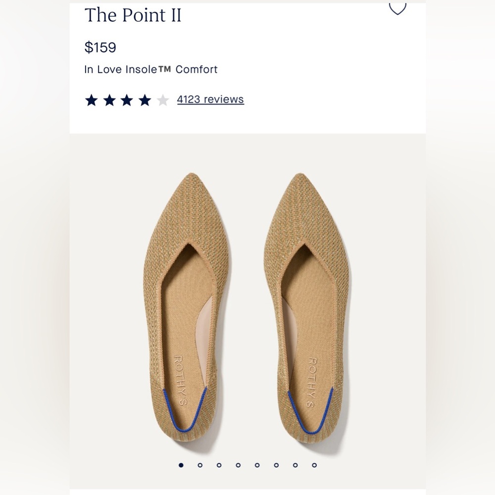 BLACK FRIDAY SALE!!!

Rothy's The Point II in Gold Stripe - 8.5